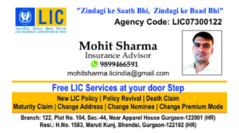 Mohit Sharma Insurance Service Provider